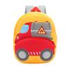 Mochila de pelúcia encomendável escavadeira escavadeira dos desenhos animados mochila masculina e feminina mochila infantil vendas diretas da fábrica