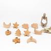 En stock Fábrica Madera Maciza Nórdica Creativo Lindo Gancho para Habitación Infantil Manija de Puerta de Armario para Ropa Gancho Fuerte sin Perforación