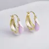 Nuevos Pendientes de Gota de Aceite Hechos a Mano de Moda y Alta Calidad con Diseño Tridimensional y Pendientes Geométricos para Mujer, Elegancia Francesa y Simplicidad
