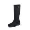 2025 Nuevas Botas Maillard Hebilla de Cinturón Botas Martin Vintage Botas de Tacón Grueso Botas de Altura Alta Botas de Mujer Hasta la Rodilla