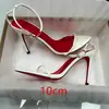 Sandalias de tacón alto para talla grande, con tira súper delgada de 12 cm, a la moda y sexys, con correa para la muñeca, estilo maduro y elegante, tacones de aguja, sandalias con suela roja dignas de una reina para mujer.