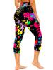 Pantalones de Yoga Estampados de Moda Europea y Americana Transfronteriza, Pantalones Cortos de Yoga de Cintura Alta para Fitness y Yoga de Verano Delgados