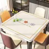 Jogo Americano Quadrado de Couro para Mesa de Jantar, Não Lavável, Impermeável, à Prova de Óleo, Resistente ao Calor, Toalha de Mesa, Luxo Leve, Sensação de Alta Qualidade, Jogo Americano, Toalha de Mesa de Centro