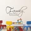 Amazon Transfronterizo Pegatinas de Pared Autoadhesivas Finamente Talladas Familia Inglesa Pintura Decorativa Pegatinas de Decoración para Dormitorio Pegatinas Impermeables