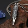 Colgante de plata de ley s925 al por mayor, joyería personalizada, de moda, de plata tailandesa, con forma de bala Panlong, colgante para hombre.