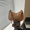 Moda Nueva 2025 Color Puro para Mujer Casual Gran Capacidad Lazo Bolso de Mano Casual Bolso de Hombro Axila