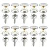 10 juegos de tornillo de acero inoxidable de 15 mm hebilla blanca grande longitud del tornillo 15 mm hebilla para lona broche para barco lona suministro transfronterizo