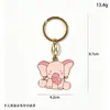 Llavero de Aleación de Dibujos Animados Diseño Creativo Colgante Exquisito para Bolso DIY Llavero Metálico Cultural y Creativo Pequeño Regalo