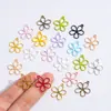 Accesorios para Joyería DIY Transfronterizos al por Mayor Colgantes de Flor Hueca Coloridos Collares Pulseras Aretes Colgantes Materiales Hechos a Mano