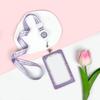 Set original de tarjetas transparentes lindo insignia de estudiante bolsa deslizante para tarjeta escolar joyería para colgar en el cuello punto anti-pérdida duradera fabricantes