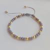 Cuerda de Mano de Cuentas de Cristal Multicolor Europea y Americana Transfronteriza Estilo Ins Estilo Bohemio Pulsera de Cristal Tejida a Mano Venta al por Mayor