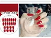 Atacado direto da fábrica adesivo para nail art cor sólida unhas curtas longas removíveis para mapear amostras podem ser projetadas