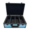 Caja Portátil con Ranura para Tarjetas, Patrón Hexagonal de Aleación de Aluminio, Caja de Exhibición y Almacenamiento para Tarjetas Calificadas Psa Bgs, Caja de Colección de Tarjetas Estrella