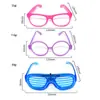 Gafas Luminosas Fluorescentes para Fiesta Infantil Gafas Luminosas Venta Caliente Transfronteriza Monturas de Gafas para Actuación en Escenario