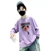 Camiseta de Manga Longa de Outono para Meninos Estilo Primavera e Outono 2026 Nova Camada Base Infantil Algodão Puro Top Casual de Outono para Meninos