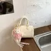 Bolsa Transversal Estilo Coreano com Estampa de Gatinho Doce para Mulheres, Mini Bolsa Fofa Formato Almofada, Nova Moda 2026 Bolsa de Mão para Meninas