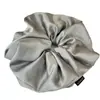 Scrunchie de Cetim Preguiçoso Estilo Coreano com Estampa Floral, Prendedor de Cabelo de Alta Qualidade, Acessório de Cabelo Moderno e Versátil