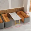 Nuevo stand de casa de té, sofá, cafetería, restaurante, área de descanso, tienda de té con leche, mesa y silla de combinación para negociación informal