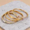 Conjunto de Pulseras de Cintura Delgada de Venta Caliente Transfronteriza Europea y Americana, Chapado en Oro de 18 Quilates, Sensación de Alta Gama, Moderno, Versátil y que No se Desvanece