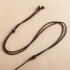 Cordón de collar negro colgante tejido a mano cordón de cuello para hombre cordón de cuero negro sándalo negro colgante Pixiu Benmingfo cordón