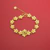 Pulsera de oro y arena con diseño de nicho de moda femenina, de latón chapado en oro, venta al por mayor, oferta especial en vivo