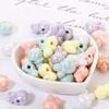 Cuentas de macarrón acrílicas perladas de color real, accesorios de joyería para hacer tú mismo, pulsera de calabaza con forma de estrella y collar de cuentas.
