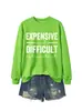 Sudadera de moda casual para mujer de otoño e invierno, costosa y difícil, estación independiente de deseos de Amazon