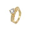 R0448 suministro de comercio exterior directo moda simple nuevo anillo femenino creativo versátil diseño nicho anillo de circonita