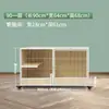 Jaula para Gatos de Tres Niveles para Cría, Uso Doméstico, Jaula con Gran Espacio Libre, Villa de Madera Maciza, Casa Grande para Gatos, Habitación para Gatos, Refugio para Gatos, Armario para Gatos