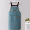 Delantal para Cocina Casera Impermeable y a Prueba de Aceite Mono de Alta Apariencia PVC Engrosado Resistente a Manchas Ropa de Trabajo para Catering Logo Personalizado