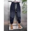 Pantalones deportivos de otoño e invierno de nuevo estilo para hombre, marca de moda, pierna suelta, pantalones deportivos casuales recortados, moda para hombre otoño e invierno 2024