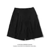 Moda de Verano 2026 Versátil de Gama Alta Casual Sueltos Adelgazantes de Cintura Alta de Línea A de Pierna Ancha Pantalones Cortos de Traje para Hombre