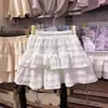 Falda de Tarta Estilo Ballet Francés para Mujer, Novedad Verano 2026 Dulce de Cintura Alta Adelgazante de Corte A con Adorno de Encaje Falda Corta