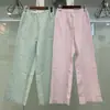 Primavera y Verano 2026 Nuevo Estilo Regular Pantalones Largos Cómodos de Mezcla de Lino para Mujer Pantalones Casuales Pantalones Rectos Sueltos 482246