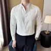 Camisa de Linho Tencel para Homem, Casual de Verão para Negócios Estilo Old Money, Jaqueta Fina de Luxo Leve de Alta Qualidade