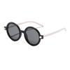 Nuevas gafas de sol infantiles personalizadas europeas y americanas, montura redonda, color de contraste, estilo ins, gafas de sol infantiles con protección solar UV400