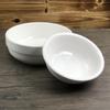 Tazón de sopa de cerámica de color bajo cubierta comercial antiguo coreano blanco color sólido grande sopa de verduras 10 pulgadas vajilla restaurante tazón redondo de arroz