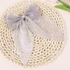 Moda Coreana High-End Handmade Fio Perolado Strass Malha Transparente Laço Grampo de Cabelo Acessório de Cabelo