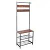 Estante para Zapatos para el Hogar de Comercio Exterior, Estante de Almacenamiento Multicapa, Zapatero Ensamblado de Acero y Madera, Zapatero para Dormitorio, Zapatero Simple, Venta al por Mayor por Fabricante