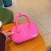 2025 Nueva Bolsa de Gelatina de PVC Color Caramelo de Verano Mini Bolso de Hombro Cruzado Bolso de Mano de Moda Almohada Bolso para Mujer
