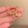 Anel Aberto de Moeda de Pônei Dourado para Mulheres, Anel Exquisito de Dedo Indicador de Alto Padrão Vintage, Anel de Design de Nicho para o Ano de Nascimento