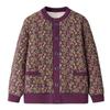Chaqueta de Algodón con Forro Polar para Madres de Mediana Edad y Mayores, Cárdigan para Mujer con Forro Interior, Abrigo de Algodón Cálido de Otoño e Invierno para Abuelas, Ropa de Abrigo para Mujer