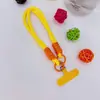 Cordón Versátil Corto para Funda de Teléfono Móvil Color Claro Macarrón Correa de Muñeca Duradera con Clip para Mujer Cuerda de Mano Anti-Pérdida