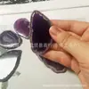 Pingente de Pedra Natural com Formas Irregulares em Várias Cores, 37X55-41X58Mm, Branco, Amarelo, Preto Fatias de Ágata Polida