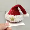 Gorro de Navidad rojo pasador para el pelo niños Niña niña pequeña pasador de Navidad clip accesorios para el pelo tocado Princesa bebé niña