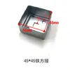 Conector Quadrado de Ferro para Guarda-Corpo de Estrada Acessórios Conectores para Canteiro de Obras Conector Quadrado de Aço Galvanizado