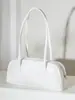 Bolsa de Ombro Unicolor Versátil e Simples para Mulheres, Versão Coreana 2025, Etiqueta Transfronteiriça