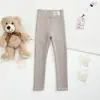 Leggings de Primavera y Otoño para Niñas Ropa Exterior de Algodón Puro para Primavera Pantalones Cepillados Pantalones Elegantes de Cintura Alta para Niña Pequeña para Bebé