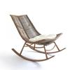 Sillón reclinable de ocio para balcón Silla mecedora para exterior Silla mecedora para dormitorio Hogar Sofá perezoso para adultos Silla para jardín y patio