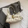 Bolsas Coreanas de Nicho, Bolsos de Mujer de Gran Capacidad, Bolsos de Hombro de Cadena Plisados Casuales a la Moda, Bolsos Versátiles para el Trabajo bajo el Brazo